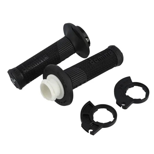 Domino D-Lock-Griffe mit einfacher Zugrolle - 116mm, schwarz - Sonstiges Fahrradzubehör mit «Lock On»-Befestigungssystem und patentierter «HIGH GRIP»-Technologie für maximalen Halt und Komfort beim Fahren.