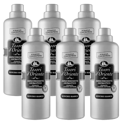 Tesori d'Oriente Ayurveda Weichspüler 760 ml - Flüssiger Weichspüler mit einzigartigem Ayurveda-Duft aus Zitrone, Patchouli und Amla, der Ihre Kleidung weich macht und gleichzeitig entspannende, aromatische Noten bietet.