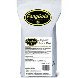 FangGold Junior Maxi 15 kg - Premium Hundefutter für Junghunde - Hochwertiges Trockenfutter für heranwachsende Hunde mittlerer und großer Rassen. Unterstützt gesundes Wachstum mit über 40% tierischen Proteinen und sorgt für glänzendes Fell.