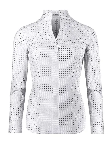 Vincenzo Boretti Bluse mit Kelchkragen, modern-fit, gepunktet - Elegante Bluse mit leicht tailliertem Schnitt und bügelleichter Baumwolle. Ideal für den Alltag, bietet sie hohen Tragekomfort und pflegeleichte Handhabung.