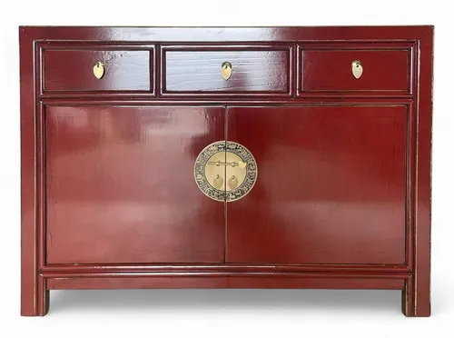 OPIUM OUTLET Kommode Sideboard Schrank Asia Möbel (BxTxH: 117x40x85 cm, Hochzeitsschrank Büffet Anrichte), chinesisch asiatisch orientalisch vintage komplett montiert