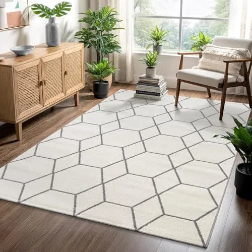 Sanat Teppich Trellis, rechteckig, 10 mm Höhe, Kurzflor - Der Teppich Trellis vereint modernes Design mit vielseitiger Einsetzbarkeit. Ideal für Boho- und Landhaus-Stile, erhältlich in verschiedenen Farben und Größen für Ihre individuelle Raumgestaltung.