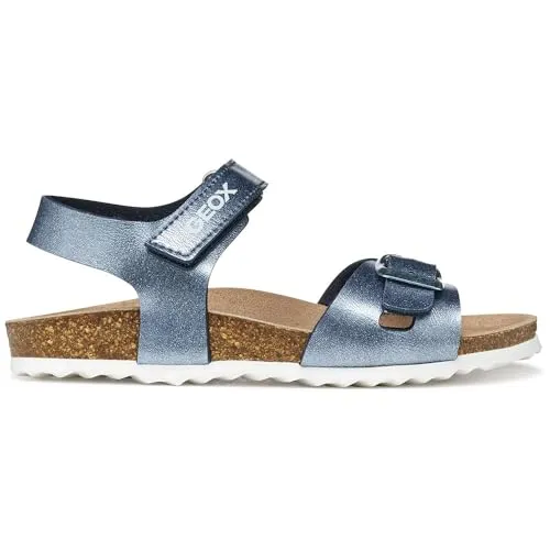 Geox Mädchen J Adriel Girl C Sandalen, C4005 Avio, 34 EU - Hochwertige Sandalen für Mädchen mit atmungsaktivem Design und zuverlässigem Tragekomfort für warme Tage.