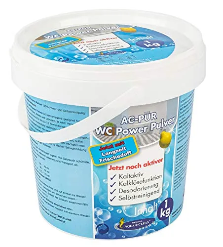 AQUA CLEAN WC Power Pulver 1kg mit Langzeit Frischduft