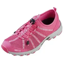 Beco Beermann BEactive Aqua Fitness Trainers Badeschuh mit Bungee-Schnürung und Wasserablauf rosa 37 EU