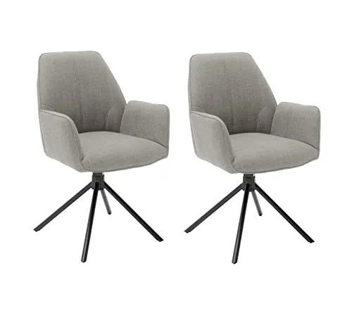 MCA Furniture MCA Stuhl Pemba mit Armlehnen PEAS03CX - Stühle – Moderner Designstuhl mit hohem Sitzkomfort, rundum gepolstert und strapazierfähigem Flachgewebe, ideal für stilvolle Wohnräume.