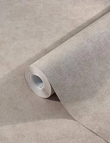marburg Tapete Rosa Greige Uni für Wohnzimmer Schlafzimmer oder Küche Made in Germany Premium Qualität 32434