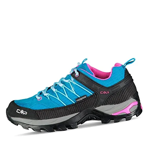 CMP Rigel Low WMN Trekking Shoe WP hawaian-acqua (20LL) 37 - Wanderschuhe für Damen, wasserdicht mit exzellenter CMP FullOn GRIP Sohle für besten Halt und Komfort, ideal für jedes Outdoor-Abenteuer.
