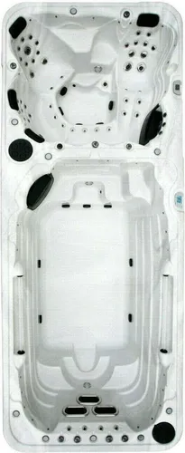 XXXL Luxus Led Swim Spa 580x230cm Whirlpool+Gegenstromanlage Outdoor Schwimmbad