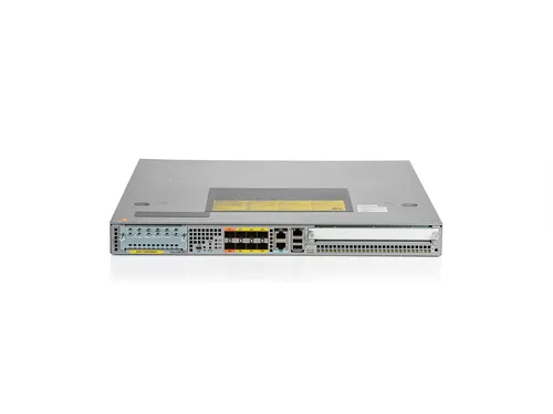 Cisco ASR1001X-2.5G-SEC Router - Firmen-Router mit 2,5 Gbit/s Bandbreite, ideal für hohe Sicherheit durch integrierte Firewall und VPN-Support, perfekt für moderne Netzwerkanforderungen.
