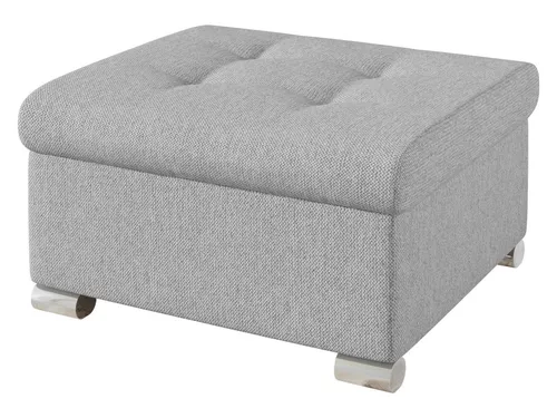 Mirjan24 Polsterhocker Niko klein – Stilvoller Sitzhocker mit großer Farbauswahl - Stilvolle Hocker, hochelastischer Schaumstoff für hohen Komfort und verchromte Füße für elegantes Design. Ideal für jedes Zuhause!