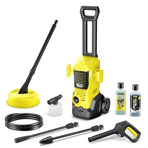 Kärcher Hochdruckreiniger K 2 Premium FJ Home - Hochdruckreiniger mit 110 bar Druck, ideal für die Reinigung von Autos und Terrassen. Inklusive Schaumdüse und Home Kit für optimale Ergebnisse.