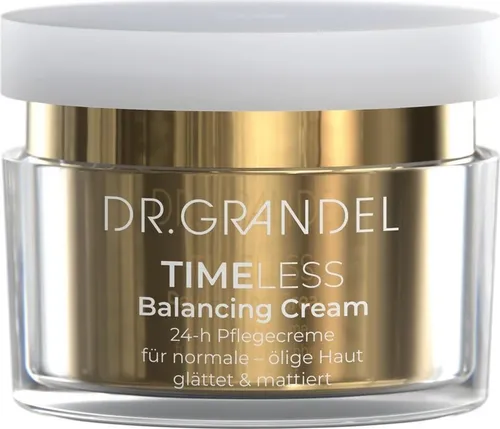 Dr. Grandel Timeless Balancing Cream 50 ml - Medizinische Körperpflege für eine ausgeglichene, strahlende Haut. Diese Creme spendet intensive Feuchtigkeit und sorgt für ein jugendliches Hautbild.