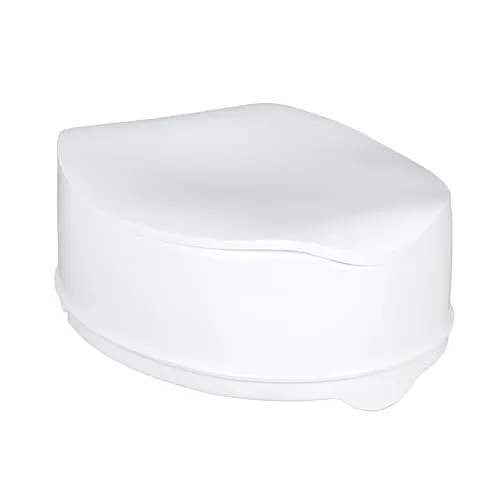 Homecraft Savanah 6" Raised Toilet Seat with Lid - Toilettensitzerhöher für mehr Unabhängigkeit und Sicherheit im Bad, ideal für Senioren und Menschen mit Behinderungen. Erhöht den Sitzkomfort und reduziert das Risiko von Stürzen.