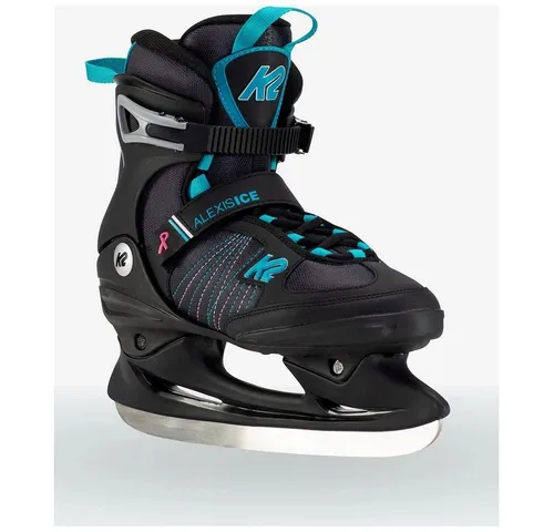 K2 Damen Schlittschuhe Alexis Ice FB - Schwarz-Weiß-Hellblau - EU: 36 - Elegante Damen-Schlittschuhe für den Freizeitgebrauch, bieten hohen Komfort und Stabilität auf dem Eis.