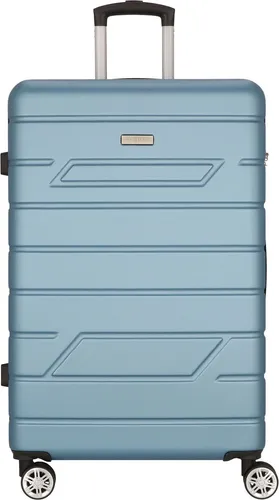 NOWI Koffer 78 cm - Leichter Hartschalenkoffer mit Rollen & Zahlenschloss - Koffer in Türkis, 360 Grad drehbare Rollen und ergonomisch gepolsterte Griffe für höchsten Komfort beim Reisen. Handgepäcktauglich gemäß IATA-Empfehlung.