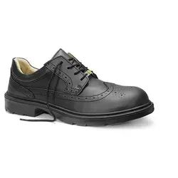 Sicherheitshalbschuh OFFICER ESD S2 - Größe 45 - schwarz - Arbeits- & Schutzkleidung, ESD-gerechter Sicherheitshalbschuh mit rutschhemmender Sohle und optimalem Fußbett für höchsten Komfort und Sicherheit.