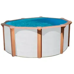 Xxxl Pool Steely DE Luxe Supreme, Weiß, Braun, Kunststoff, 132 cm, Freizeit, Pools und Wasserspaß, Pools, Aufstellpools