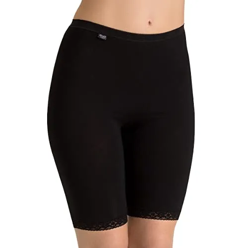 Sloggi Damen Unterhose Basic+ Long, 42, Schwarz