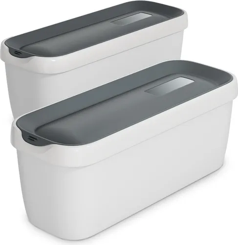 Klarstein Eisbehälter Set – 2x 1,5L, Spülmaschinenfest, Praktisch für Selbstgemachtes Eis - Praktisches Set aus zwei robusten Eisbehältern mit 1,5L Fassungsvermögen. Ideal für die Aufbewahrung von Eis, Joghurt und Slush-Eis. Leicht, stapelbar und spülmaschinenfest für einfache Reinigung und hygienische Lagerung.
