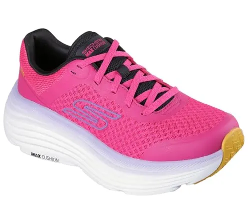 Skechers Damen Max Cushioning Endeavour CANOVA Sneaker in Himbeere, 37 EU - Maschinenwaschbare Sneaker mit natürlicher Rocker-Technologie für maximalen Komfort und ultraleichte Dämpfung – ideal für den Alltag.