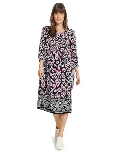 CECIL Damen B144025 Tunika Kleid mit Print, Black, S