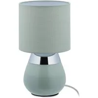 Nachttischlampe Touch - Indirekte Lampe mit grünem Schirm - Moderne Tischlampe für stilvolle Akzente, mit Touch-Funktion für einfache Bedienung und ideal für Schlafzimmer oder Wohnzimmer.