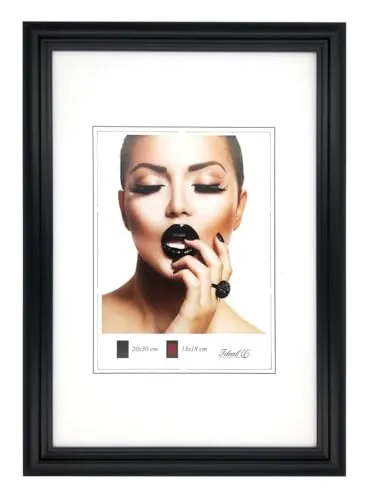 IDEAL TREND Artus Kunststoff Bilderrahmen Wanddeko Collage Poster Bilder Foto Rahmen: Farbe: Schwarz | Format: 21x30