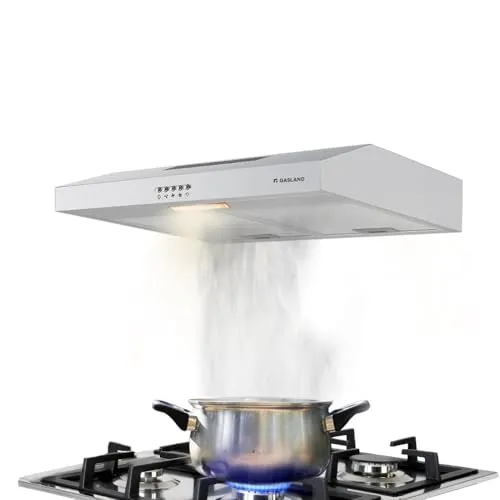 GASLAND SR60SP 60cm Dunstabzugshaube - Effiziente Wandmontage-Dunstabzugshaube mit 200 m³/h Saugleistung, abnehmbaren Fettfiltern und LED-Beleuchtung für eine frische Küche.