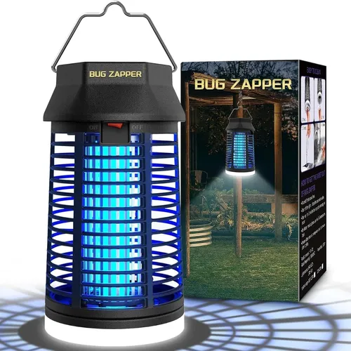Elektrische Insektenfalle Lukasa 4200 V mit LED-Leuchte für Garten und Terrasse