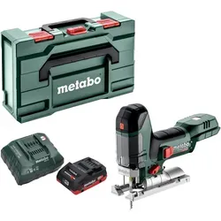 Metabo ST 18 LT 130 BL Akku Stichsäge - Akku Stichsäge 18 V mit Brushless Motor, 130 mm Schnitttiefe, inklusive 4,0 Ah Akku und Ladegerät, ideal für präzises Arbeiten ohne Kabelsalat.