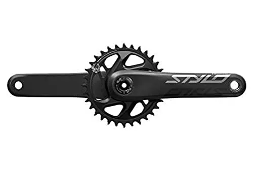 Truvativ SRAM Truvativ Kurbelgarnitur Stylo Eagle Carbon, 175mm, 32T DM Dub Innenlager, 00.6118.528.000 Kurbel, Schwarz, 175 mm