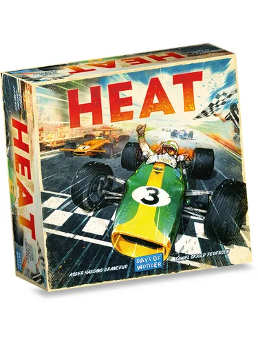 HEAT - Pedal to the Metal - Boardgame - Gesellschaftsspiel von Days of Wonder, strategisches Rennspiel mit hohem Wiederspielwert und spannenden Herausforderungen für die ganze Familie.