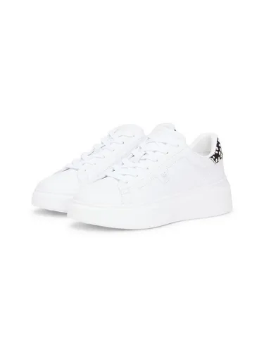 Tommy Hilfiger ANIMAL PRINT PLATFORM SNEAKER – Stylische Plateausneaker für jeden Anlass - Plateausneaker in Größe 40, sportlich und trendy mit gepunktetem Besatz. Komfortable Schnürung und hochwertige Materialien sorgen für ein angenehmes Tragegefühl.