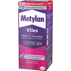 Metylan Vlies Tapetenkleister MPV15 360 g - Sonstige Klebemittel - Hochleistungs-Tapetenkleister mit 30% höherer Effizienz, ideal für alle Vliestapeten mit glattem oder geprägtem Rücken.