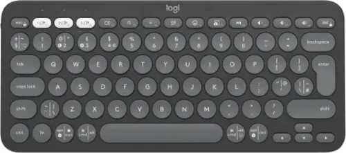 Logitech Pebble Keys 2 K380s - Kabellose Bluetooth Tastatur - Tastaturen kabellos - Schlankes Design mit leiser Tastenanschlägen, ideal für Home Office und unterwegs.