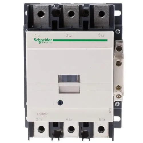 Schneider Electric LC1 D150P7 Contactor - Schützzubehör mit hoher Schaltleistung und Zuverlässigkeit, ideal für industrielle Anwendungen und automatisierte Systeme.