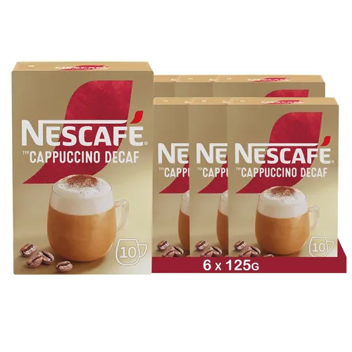 NESCAFÉ Gold Typ Cappuccino Entkoffeiniert - Sticks - Entkoffeinierter Instantkaffee in praktischen Sticks, perfekt für Kaffeeliebhaber, die auf Koffein verzichten möchten. Ideal für Genuss ohne Einschränkungen.