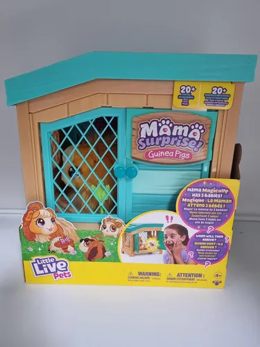 Moose Plüschfigur Little Live Pets - Mama Surprise mit Sound, bunt und interaktives Meerschweinchen-Erlebnis für Kinder ab 4 Jahren