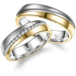 MARRYA Partnerring Edelstahl Ringe Trauringe Eheringe Partnerringe goldfarben|silberfarben 72