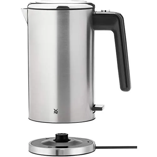 WMF Lono Wasserkocher 1,3l - doppelwandig aus Edelstahl mit Safety Touch und Kalkfilter, 2400 Watt für höchste Sicherheit und Komfort