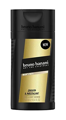 bruno banani MAN'S BEST Shower Gel, 250 ml - Verführerischer Duft - Duschgel für den selbstbewussten Mann mit eleganten Duftnoten von Apfel, Pfeffer und Sandelholz. Ideal für ein erfrischendes Duscherlebnis.