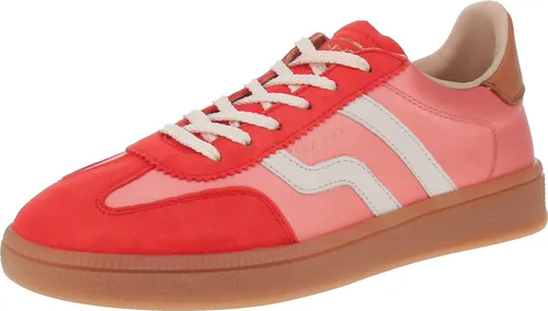 Gant Cuzima Sneaker 41 EU - Stylische Sneaker in Größe 41, aus hochwertigem Velourleder, mit schnürbarem Rundschnitt für optimalen Tragekomfort und trendigem red apricot Design.