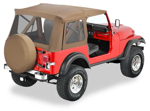 Softtop Braun Supertop Bestop Verdeck Spice Jeep CJ7 76-86 Wrangler YJ 87-95