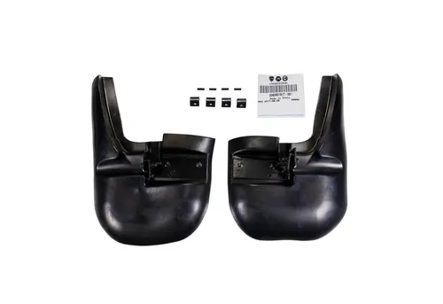 FIAT Kfz-Schmutzfänger Satz vorne Schwarz 50901517 - Original Schmutzfänger für Fiat Ducato 250, schützt effektiv vor Schmutz und Spritzwasser, passend für 15 & 16 Zoll Bereifung.