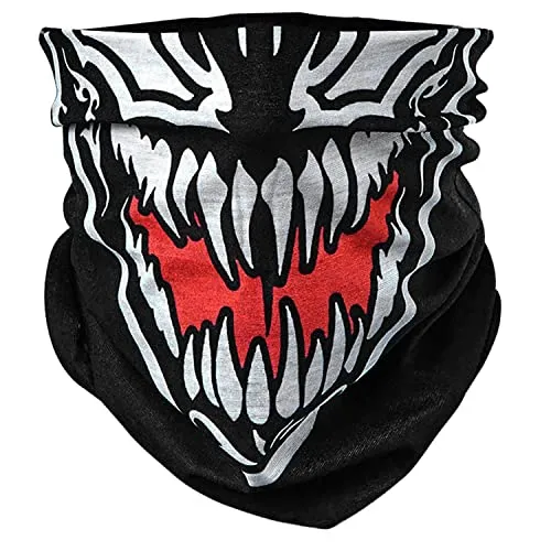 BlackNugget Venom Ghost Ninja Karneval Fasching gesichtsmaske gesichtsschal bandana sturmhaube funktionshaube gesichtshaube stirnhaube kopfbedeckung halsbedeckung stirntuch stirnband bekleidung
