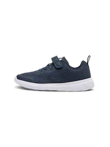 Hummel Unisex Kinder Actus Recycled Jr Sneaker, Black Iris, 29 EU - Nachhaltige Sneaker aus recyceltem Material, ideal für aktive Kinder mit schmalen Füßen. Perfekt für Schule und Freizeit.