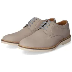 Clarks Herren Atticus Ltlace Oxford - Grau Nubuk, 41.5 EU - Herren-Schnürhalbschuhe mit hochwertigem grauem Nubuk und Cushion Plus-Fußbett für umweltbewussten Komfort, ideal zum Barfußtragen.