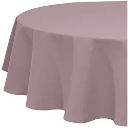 REDBEST Tischdecke Tulsa Baumwolle rund 160 cm Ø in Mauve - Elegante Tischdecke aus 100% Baumwolle in der Farbe Mauve. Pflegeleicht bei 40° waschbar, ideal für besondere Anlässe oder den täglichen Gebrauch.