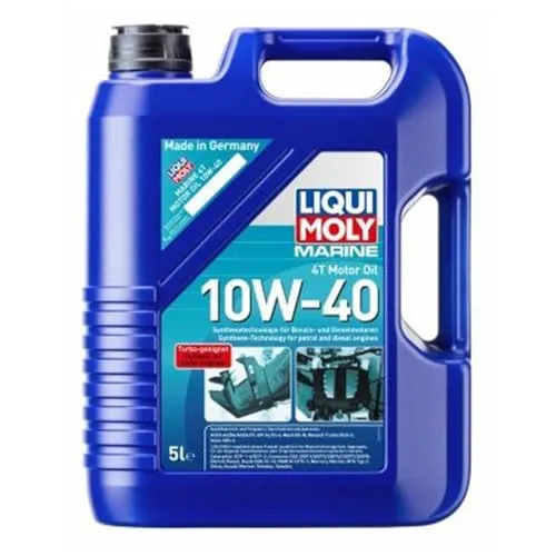 LIQUI MOLY Marine 4T Motor Oil 10W-40 - 5 L Boot Motoröl - Hochwertiges Motoröl für Boote mit hervorragendem Verschleißschutz und schneller Durchölung, ideal für sichere Kaltstarts und optimalen Korrosionsschutz.